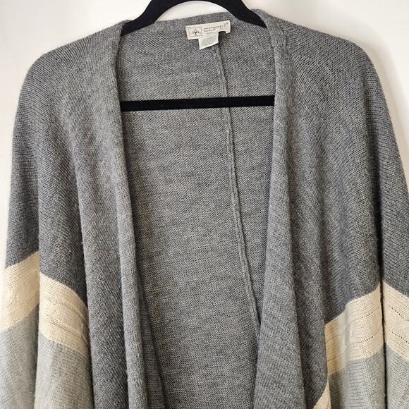 Corti Made in Italy Wool Blend Cardigan Shrug One Size Classic Cozy - Picture 2 of 7